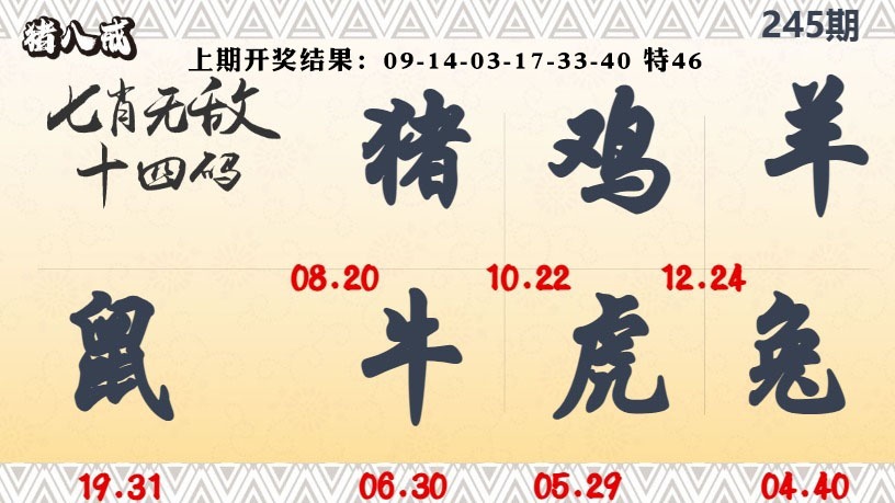 七肖无敌14码
